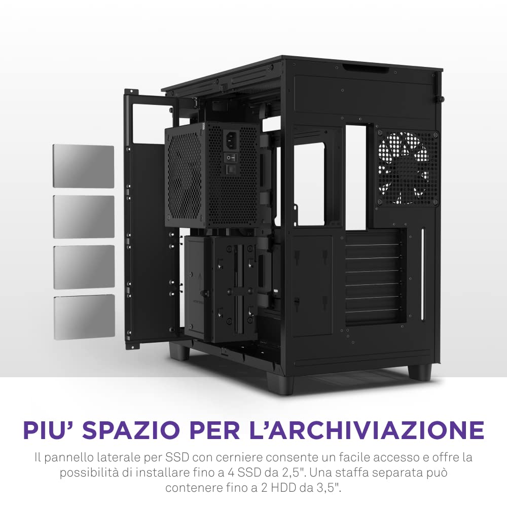 Amazon | NZXT H9 Flow 2層構造 ミドルタワー PCケース Black CM-H91FB